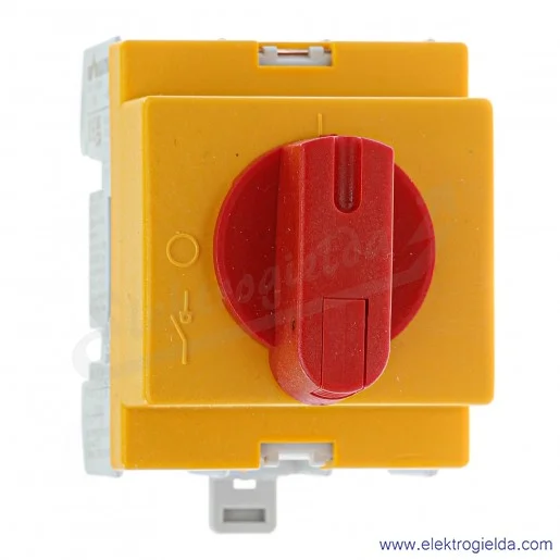 Rozłącznik modułowy KU 363/KYR 3P 63A żółto-czerwony 0-1 Rozłącznik modułowy KU 363/KYR 3P 63A żółto-czerwony 0-1