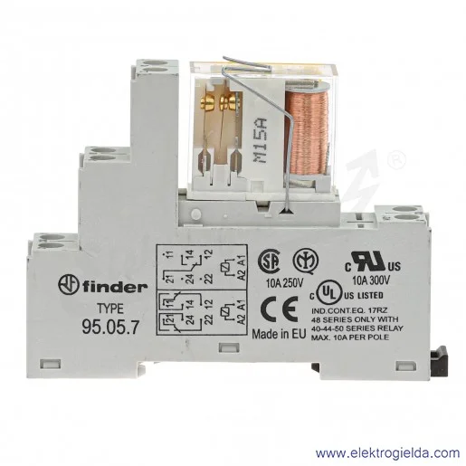 Moduł interfejsowy 48.12.9.024.5007SMA z przekaźnikiem bezpieczeństwa, 24VDC, 2 styki przełączne Moduł interfejsowy 48.12.9.024.5007SMA z przekaźnikiem bezpieczeństwa, 24VDC, 2 styki przełączne