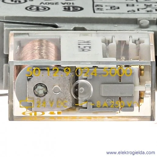 Moduł interfejsowy 48.12.9.024.5007SMA z przekaźnikiem bezpieczeństwa, 24VDC, 2 styki przełączne Moduł interfejsowy 48.12.9.024.5007SMA z przekaźnikiem bezpieczeństwa, 24VDC, 2 styki przełączne