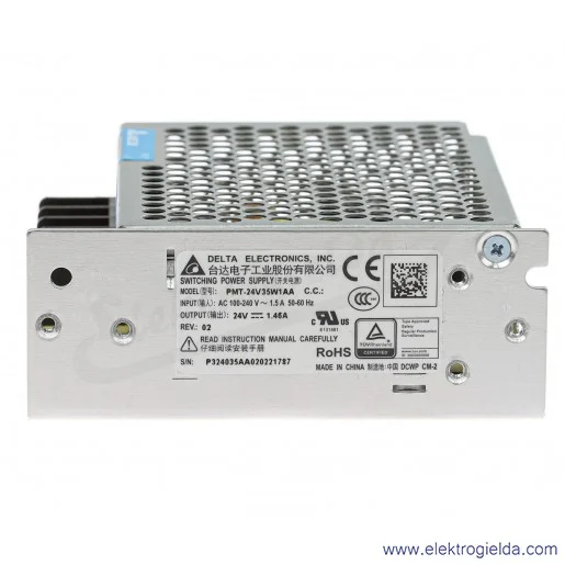 Zasilacz modułowy PMT-24V35W1AA 24V/1.46A/35W zasilanie 85..264VAC Zasilacz modułowy PMT-24V35W1AA 24V/1.46A/35W zasilanie 85..264VAC