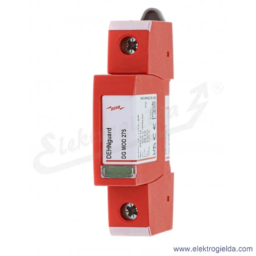 Ogranicznik przepięć 952070, DG S 275 DEHNguard S 275, 1-biegunowy, do sieci 230 VAC Ogranicznik przepięć 952070, DG S 275 DEHNguard S 275, 1-biegunowy, do sieci 230 VAC