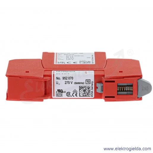 Ogranicznik przepięć 952070, DG S 275 DEHNguard S 275, 1-biegunowy, do sieci 230 VAC Ogranicznik przepięć 952070, DG S 275 DEHNguard S 275, 1-biegunowy, do sieci 230 VAC