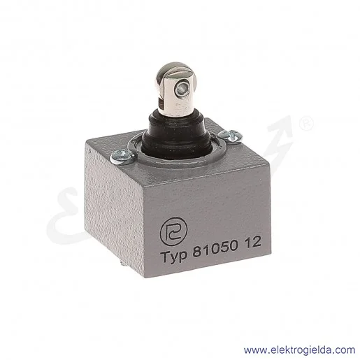 Głowica łącznika krańcowego 81 050-1.2 metalowa z popychaczem pionowym i rolką Głowica łącznika krańcowego 81 050-1.2 metalowa z popychaczem pionowym i rolką