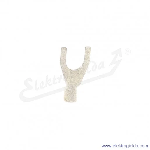 Końcówka widełkowa E09KO-01020102900 KW 6/8 nieizolowana cynowana galwanicznie, 100 sztuk Końcówka widełkowa E09KO-01020102900 KW 6/8 nieizolowana cynowana galwanicznie, 100 sztuk