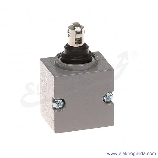 Głowica łącznika krańcowego 81 050-4.2 metalowa z popychaczem bocznym i rolka pionową Głowica łącznika krańcowego 81 050-4.2 metalowa z popychaczem bocznym i rolka pionową