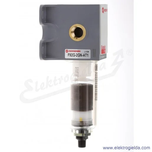 Filtr powietrza F92G-2GN-AT1, G1/4, 5 µm, 10 Bar, 1380 l/min, automatyczny spust kondensatu Filtr powietrza F92G-2GN-AT1, G1/4, 5 µm, 10 Bar, 1380 l/min, automatyczny spust kondensatu