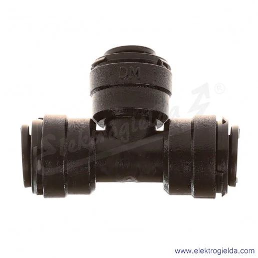 Trójnik wtykowy T D00600600, na przewód Fi 6, wykonanie z acetalu, przeznaczony dla przemysłu spożywczego Trójnik wtykowy T D00600600, na przewód Fi 6, wykonanie z acetalu, przeznaczony dla przemysłu spożywczego