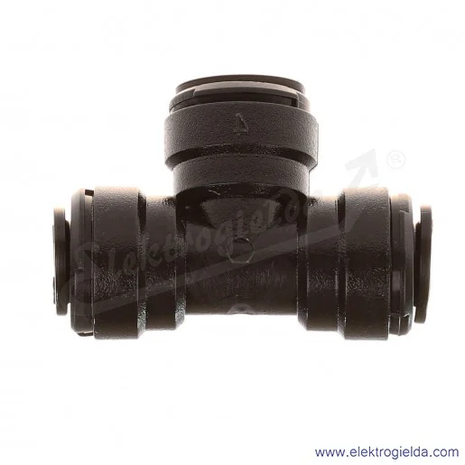 Trójnik wtykowy T D00600800, na przewód Fi 8, wykonanie z acetalu, przeznaczony dla przemysłu spożywczego Trójnik wtykowy T D00600800, na przewód Fi 8, wykonanie z acetalu, przeznaczony dla przemysłu spożywczego
