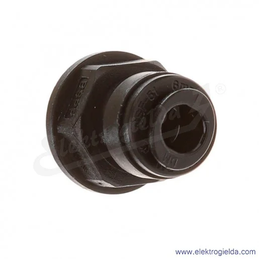 Adapter prosty równoległy, D02250628, G1/4, Fi 6, wykonanie z acetalu, przeznaczony dla przemysłu spożywczego, Pneufit D Adapter prosty równoległy, D02250628, G1/4, Fi 6, wykonanie z acetalu, przeznaczony dla przemysłu spożywczego, Pneufit D