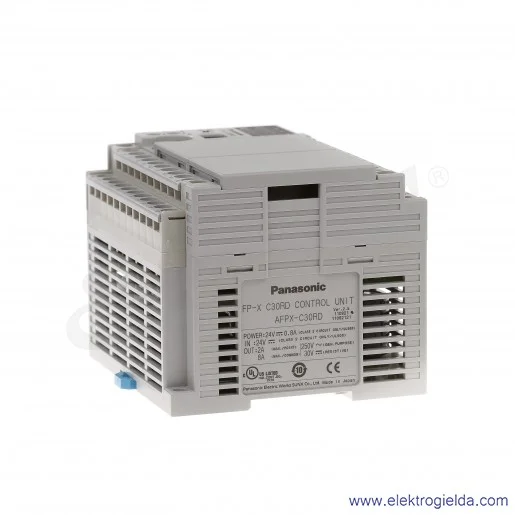 Sterownik PLC FP-XC30RD 32 tysiące kroków 16x wejść napięciowych, 14x wyjść przekaźnikowych/tranzystorowych Sterownik PLC FP-XC30RD 32 tysiące kroków 16x wejść napięciowych, 14x wyjść przekaźnikowych/tranzystorowych
