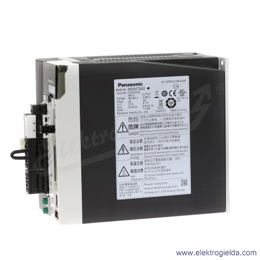 Napęd servo MDDHT3420 sterowanie położeniem, prędkością i momentem, z funkcją bezpiecznego wyłączania momentu (STO), dla 1 do 1, Napęd servo MDDHT3420 sterowanie położeniem, prędkością i momentem, z funkcją bezpiecznego wyłączania momentu (STO), dla 1 do 1,