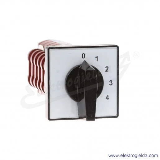 Łącznik krzywkowy 4G25-4704-U /0-1-2-3-4/ 3P, 25A, bez obudowy Łącznik krzywkowy 4G25-4704-U /0-1-2-3-4/ 3P, 25A, bez obudowy