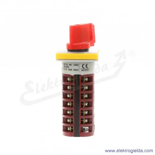 Łącznik krzywkowy 4G10-5804-U S6 "RĘCZNY-LOKALNY-ZDALNY" zamykanie na kłódkę, bez obudowy Łącznik krzywkowy 4G10-5804-U S6 "RĘCZNY-LOKALNY-ZDALNY" zamykanie na kłódkę, bez obudowy