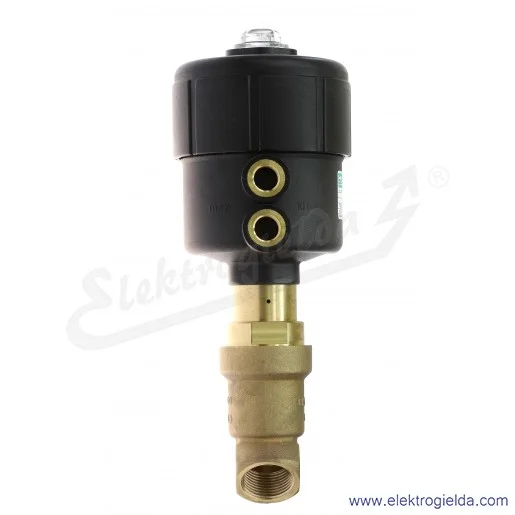 Zawór skośny grzybkowy 8450300.0000.00000, 2/2 NC, G3/4, monostabilny, 0-10 Bar, zasilanie pilota 3.5-10 Bar, 166.6 l/min, Busch Zawór skośny grzybkowy 8450300.0000.00000, 2/2 NC, G3/4, monostabilny, 0-10 Bar, zasilanie pilota 3.5-10 Bar, 166.6 l/min, Busch