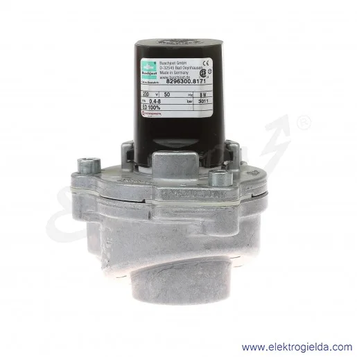 Zawór membranowy elektromagnetyczny 8296300.8171.23050, 2/2 NC, G3/4, 0.4-8 Bar, 300 l/min, cewka 230VAC, medium: sprężone powie Zawór membranowy elektromagnetyczny 8296300.8171.23050, 2/2 NC, G3/4, 0.4-8 Bar, 300 l/min, cewka 230VAC, medium: sprężone powie