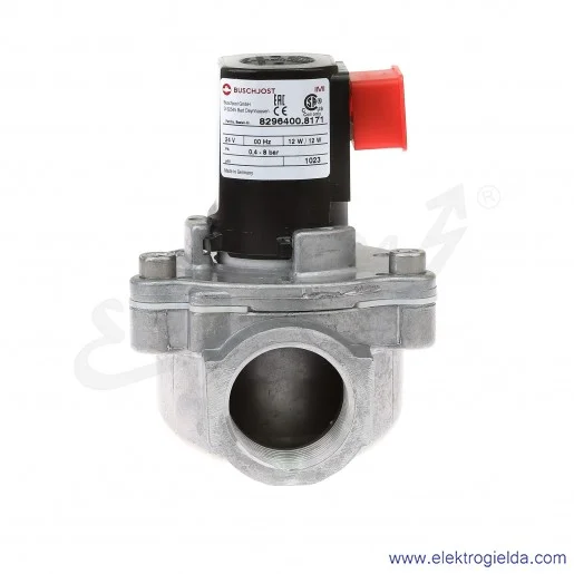 Zawór membranowy elektromagnetyczny 8296400.8171.23050, 2/2 NC, G1, 0.4-8 Bar, 366.6 l/min, 230VAC, Aluminium, Buschjost Zawór membranowy elektromagnetyczny 8296400.8171.23050, 2/2 NC, G1, 0.4-8 Bar, 366.6 l/min, 230VAC, Aluminium, Buschjost