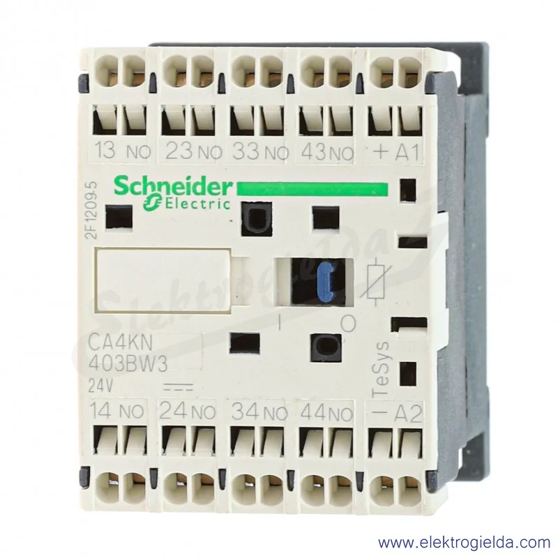 CA4KN403BW3 4Z+0R 10A 24 VDC Stycznik miniaturowy pomocniczy, zaciski sprężynowe, wbudowana dwukierunkowa dioda tłumiąca CA4KN403BW3 4Z+0R 10A 24 VDC Stycznik miniaturowy pomocniczy, zaciski sprężynowe, wbudowana dwukierunkowa dioda tłumiąca