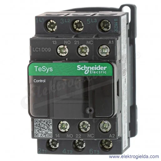 LC1D09P7 1z+1r 4kW 25A Uc 230 VAC 50/60Hz Stycznik zaciski śrubowe LC1D09P7 1z+1r 4kW 25A Uc 230 VAC 50/60Hz Stycznik zaciski śrubowe