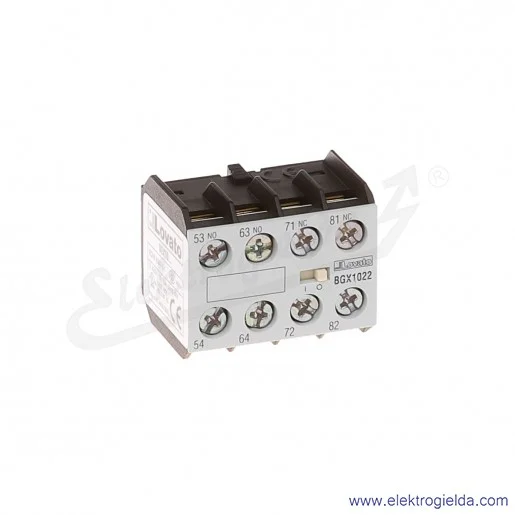 Styki pomocnicze 11BGX1022 2NO+2NC do styczników BG Styki pomocnicze 11BGX1022 2NO+2NC do styczników BG