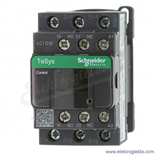 LC1D18B7 1z+1r 7,5kW 32A Uc 24 VAC 50/60Hz, Stycznik zaciski śrubowe LC1D18B7 1z+1r 7,5kW 32A Uc 24 VAC 50/60Hz, Stycznik zaciski śrubowe