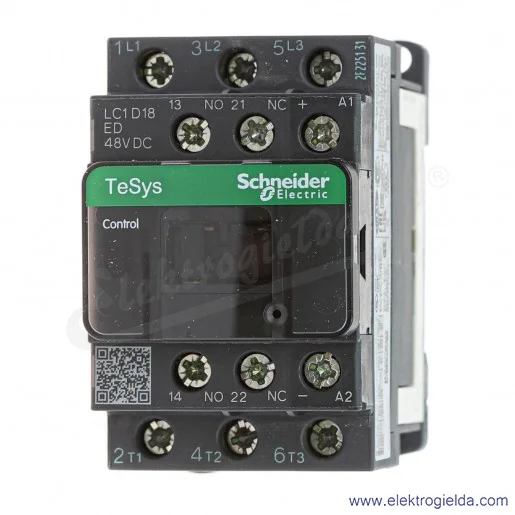 LC1D18ED 1z+1r 7,5KW 32A Uc 48VDC Stycznik zaciski śrubowe LC1D18ED 1z+1r 7,5KW 32A Uc 48VDC Stycznik zaciski śrubowe
