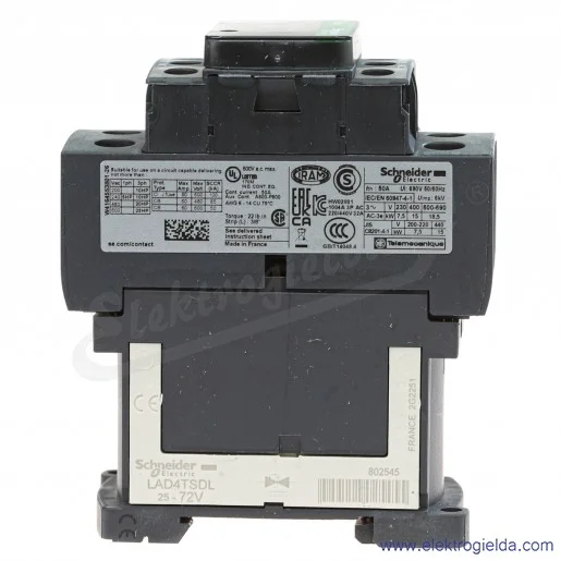 LC1D32ED 1z+1r 15kW 50A Uc 48 VDC Stycznik zaciski śrubowe LC1D32ED 1z+1r 15kW 50A Uc 48 VDC Stycznik zaciski śrubowe