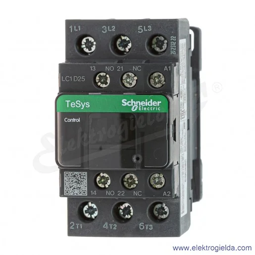 LC1D25V7 1z+1r 11kW 40A Uc 400 VAC 50/60Hz Stycznik zaciski śrubowe LC1D25V7 1z+1r 11kW 40A Uc 400 VAC 50/60Hz Stycznik zaciski śrubowe