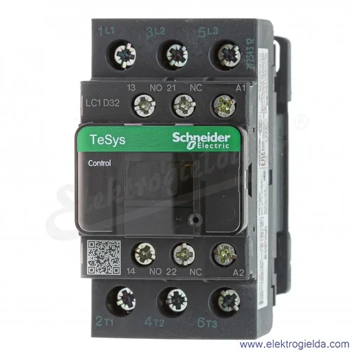 LC1D32P5 1z+1r 15kW 50A Uc 230 VAC 50Hz Stycznik zaciski śrubowe LC1D32P5 1z+1r 15kW 50A Uc 230 VAC 50Hz Stycznik zaciski śrubowe