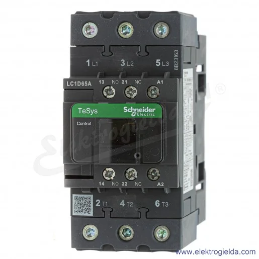 LC1D65AF7 1z+1r 30kW 80A Uc 110 VAC 50/60Hz Stycznik zaciski śrubowe LC1D65AF7 1z+1r 30kW 80A Uc 110 VAC 50/60Hz Stycznik zaciski śrubowe