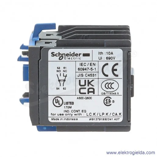 LA1KN11 1Z+1R Blok styków pomocniczych, zaciski śrubowe LA1KN11 1Z+1R Blok styków pomocniczych, zaciski śrubowe