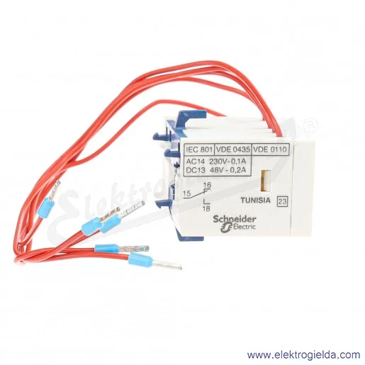 LA2KT2E Blok z zadziałaniem czasowym 1-30s 1Z/R 24..48V AC/DC opóźnione zadziałanie, zaciski śrubowe LA2KT2E Blok z zadziałaniem czasowym 1-30s 1Z/R 24..48V AC/DC opóźnione zadziałanie, zaciski śrubowe