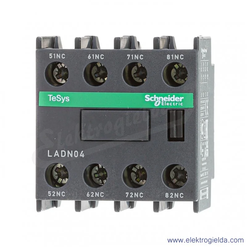 LADN04 4 rozwierne Blok styków pomocniczych do LC1D, LC1F, CAD