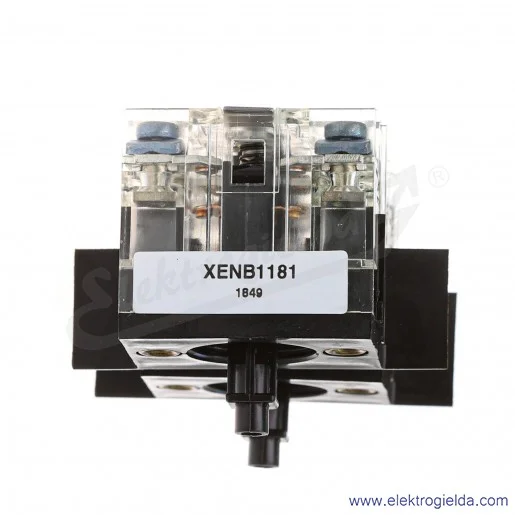 Blok styków XEND2621 z samoczynnym powrotem 2NO, 2-prędkości, montaż czołowy 40 mm