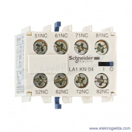 LA1KN04 4 rozwierne Blok styków pomocniczych, zaciski śrubowe LA1KN04 4 rozwierne Blok styków pomocniczych, zaciski śrubowe
