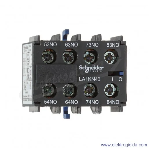 LA1KN40 4 zwierne Blok styków pomocniczych, zaciski śrubowe LA1KN40 4 zwierne Blok styków pomocniczych, zaciski śrubowe