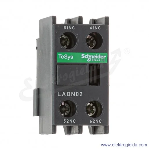 LADN02 2 rozwierne Blok styków pomocniczych do LC1D, LC1F, CAD