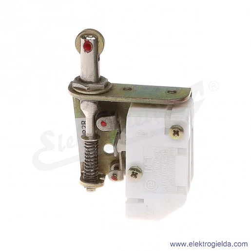 Łącznik krańcowy LM-1P2R miniaturowy z napędem popychaczowym i rolką 2P Łącznik krańcowy LM-1P2R miniaturowy z napędem popychaczowym i rolką 2P
