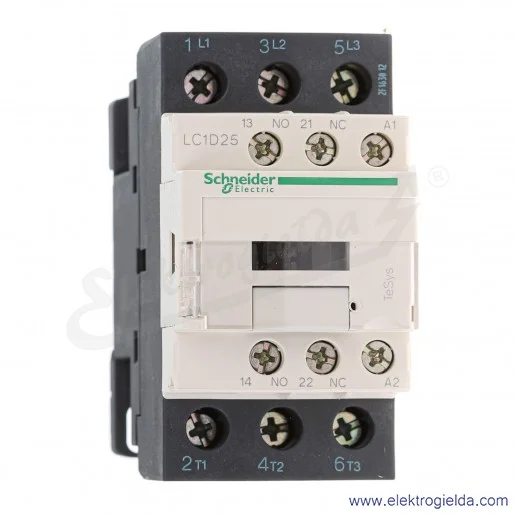 LC1D25F7 1z+1r 11kW 40A Uc 110 VAC 50/60Hz Stycznik zaciski śrubowe LC1D25F7 1z+1r 11kW 40A Uc 110 VAC 50/60Hz Stycznik zaciski śrubowe