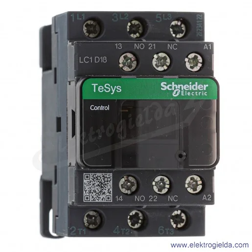 LC1D18F7 1z+1r 7,5kW 32A Uc 110 VAC 50/60Hz, Stycznik zaciski śrubowe LC1D18F7 1z+1r 7,5kW 32A Uc 110 VAC 50/60Hz, Stycznik zaciski śrubowe
