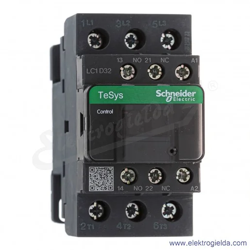 LC1D32F7 1z+1r 15kW 50A Uc 110 VAC 50/60Hz Stycznik zaciski śrubowe LC1D32F7 1z+1r 15kW 50A Uc 110 VAC 50/60Hz Stycznik zaciski śrubowe