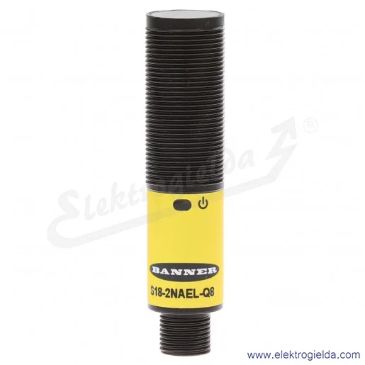 Nadajnik czujnika optycznego 3042192 S18-2NAEL-Q8 zasięg 0..25000mm, złącze M12 5P, obudowa plastikowa 10..30VDC Nadajnik czujnika optycznego 3042192 S18-2NAEL-Q8 zasięg 0..25000mm, złącze M12 5P, obudowa plastikowa 10..30VDC