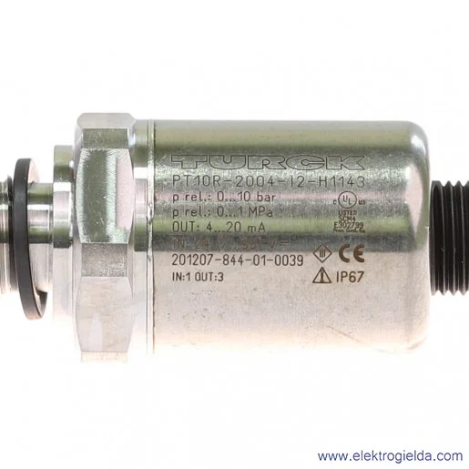 Przetwornik ciśnienia 6836314 PT10R-2004-I2-H1143 0-10Bar, wyjście analogowe 4-20mA, G1/4 Przetwornik ciśnienia 6836314 PT10R-2004-I2-H1143 0-10Bar, wyjście analogowe 4-20mA, G1/4