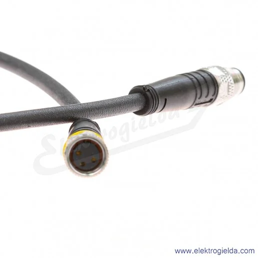 Złącze okrągłe 6625668 PKG3M-2-PSG3M/TXL zakończone z jednej strony złączem M8, żeńskim, prostym, 3-pinowym a z drugiej strony z Złącze okrągłe 6625668 PKG3M-2-PSG3M/TXL zakończone z jednej strony złączem M8, żeńskim, prostym, 3-pinowym a z drugiej strony z