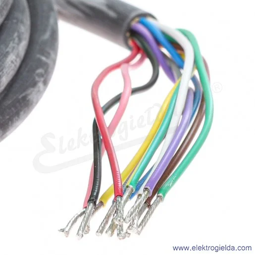 Przewód 6631124 CKCM12-11-5/TXL ze złączem żeńskim M23 12-Pin do koncentratora, z wolnym końcem przewodów Przewód 6631124 CKCM12-11-5/TXL ze złączem żeńskim M23 12-Pin do koncentratora, z wolnym końcem przewodów