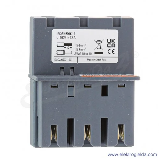 Blok styków 3RV2917-5D do łączenia 1-, 2-, lub 3- fazowych komponentów Blok styków 3RV2917-5D do łączenia 1-, 2-, lub 3- fazowych komponentów