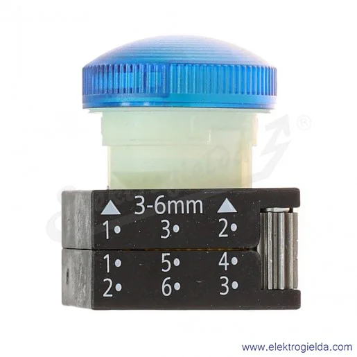 Główka lampki 3SB30016BA50 3SB3001-6BA50 niebieska 40mm, otwór fi 22mm Główka lampki 3SB30016BA50 3SB3001-6BA50 niebieska 40mm, otwór fi 22mm