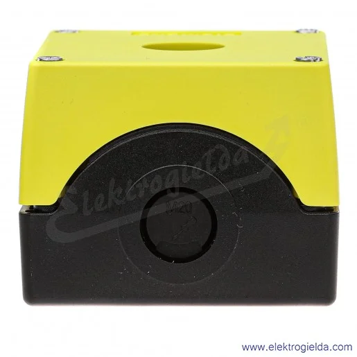 Kaseta pusta 3SU1801-0AA00-0AA2 żółta obudowa, 1 otwór fi 22mm