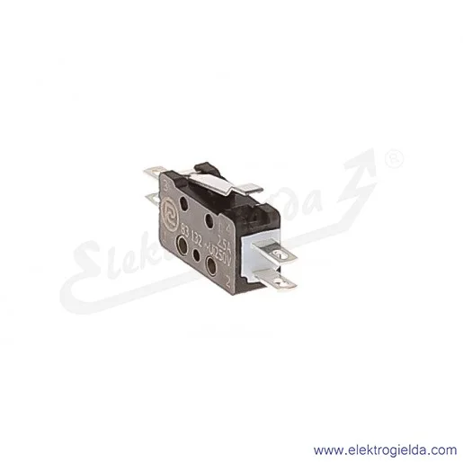 Łącznik krańcowy miniaturowy 83-132s 54Ar 14,75 z dźwignią 14,75mm 1Z+1R srebrzony Łącznik krańcowy miniaturowy 83-132s 54Ar 14,75 z dźwignią 14,75mm 1Z+1R srebrzony