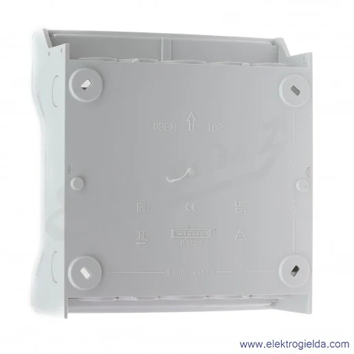 Rozdzielnica KV 1509 natynkowa, 1x9 modułów, IP 54, z zaciskami bezśrubowymi Fixconnect Rozdzielnica KV 1509 natynkowa, 1x9 modułów, IP 54, z zaciskami bezśrubowymi Fixconnect