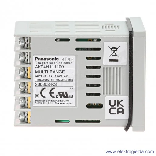 Regulator temperatury AKT4H111100 100-240VAC wejście uniwersalne, 1P wyjście alarmowe Regulator temperatury AKT4H111100 100-240VAC wejście uniwersalne, 1P wyjście alarmowe